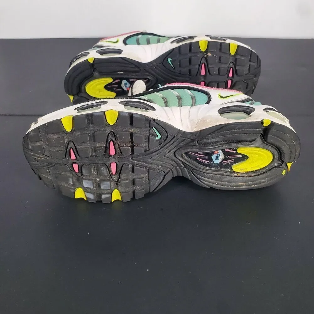 Nike Air Max Tailwind IV Shoes Youth Size 5Y White Volt BQ9810-102 GS Sneakers